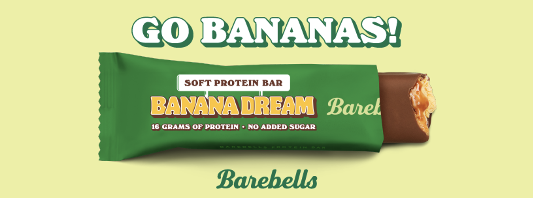 barebells soft banana dream - nová proteinová tyčinka s příchutí banánu